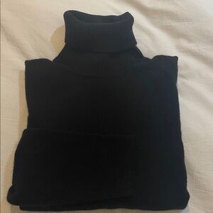 Wendy b black 100% cashmere turtleneck size medium